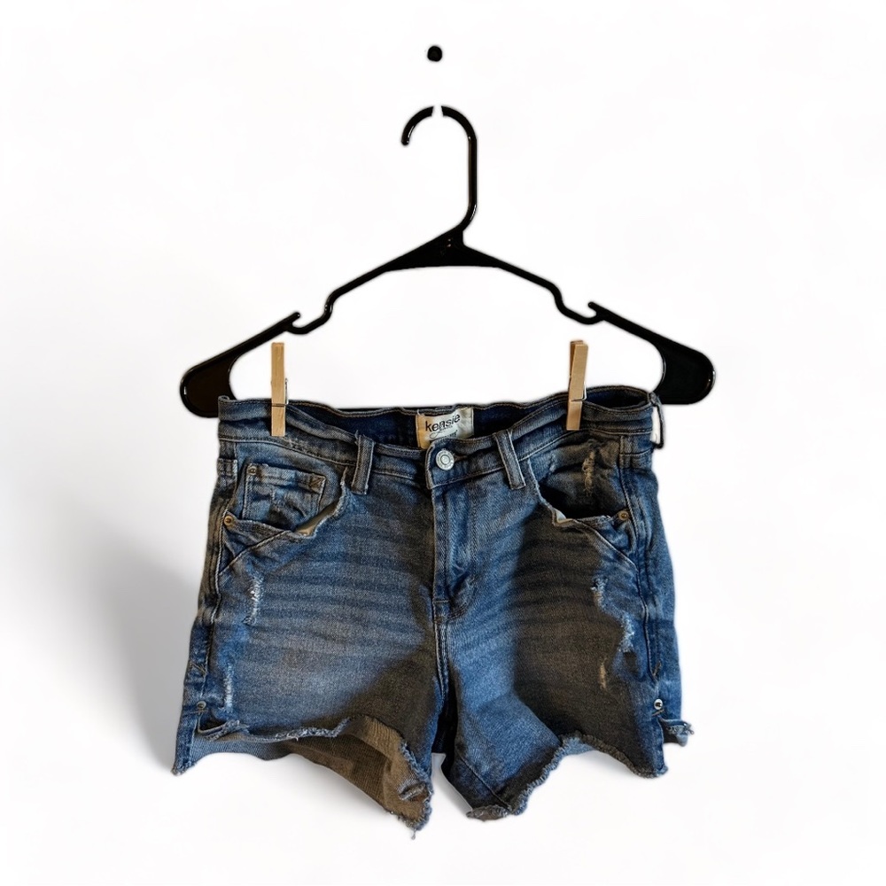 Distressed Jean Shorts
